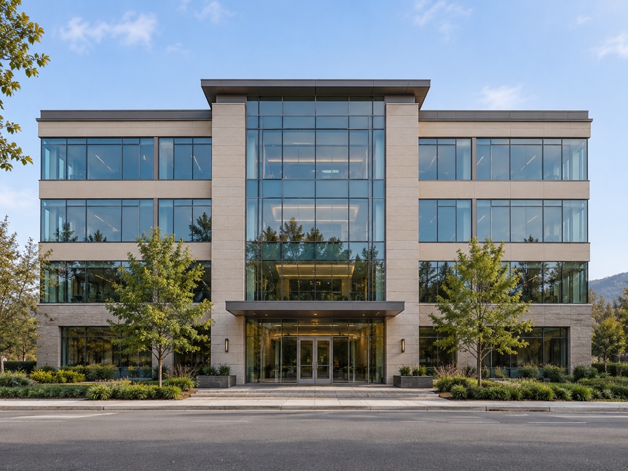 Illustrative office building